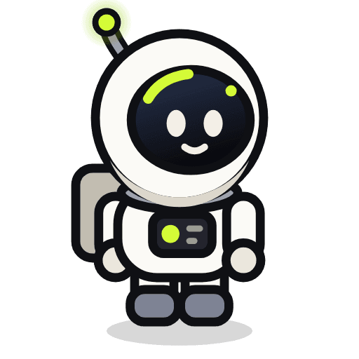 Illustration of Nova, the astronaut, the same drawing as in the StellarFirm app. Not a photo of a unit.